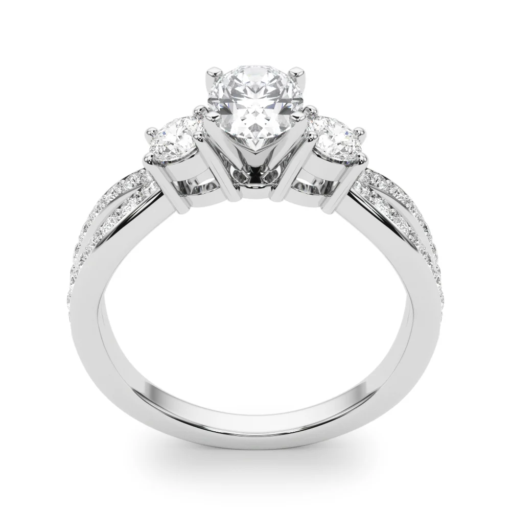 Split Shank Round Diamond Engagement Ring - Image 35