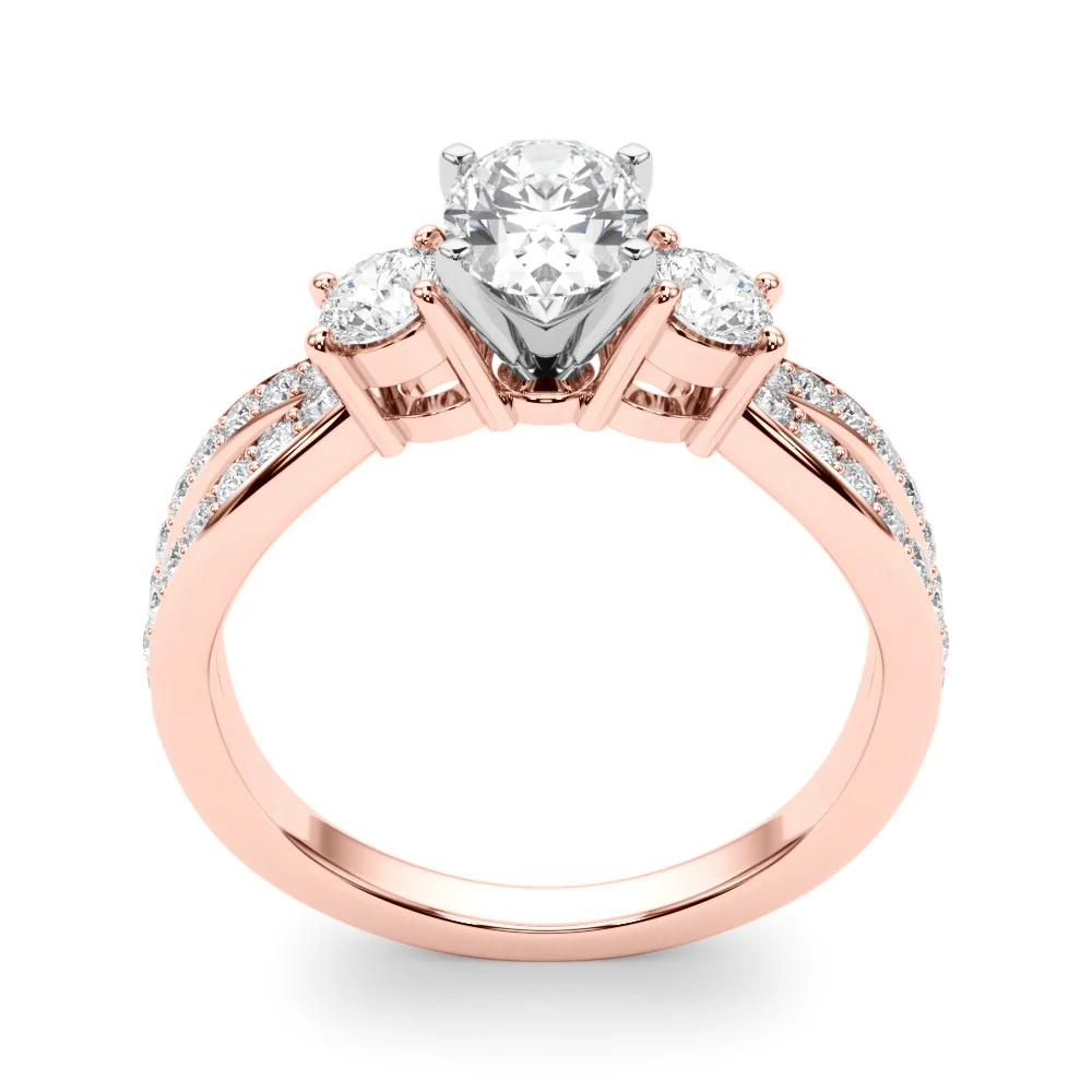 Split Shank Round Diamond Engagement Ring - Image 45