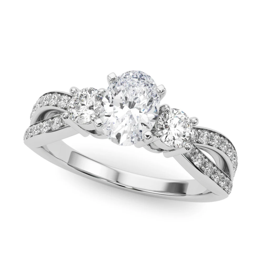 Split Shank Round Diamond Engagement Ring - Image 31