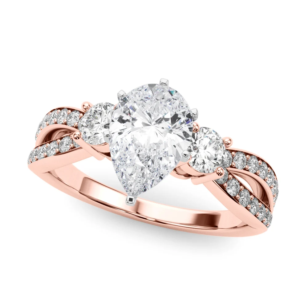 Split Shank Round Diamond Engagement Ring - Image 86