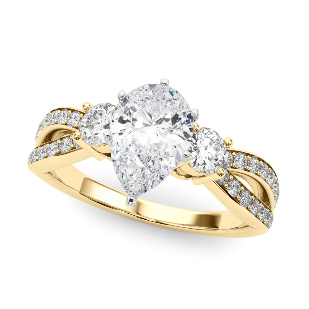 Split Shank Round Diamond Engagement Ring - Image 81