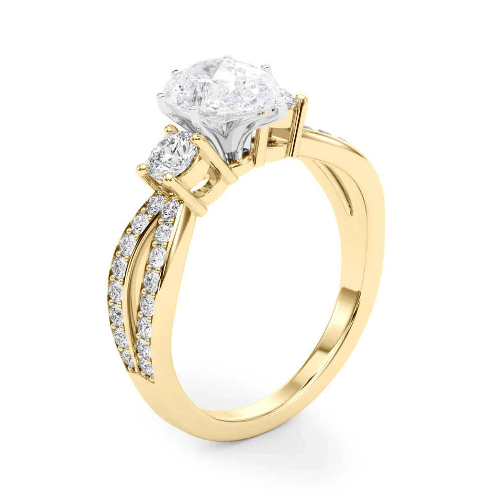 Split Shank Round Diamond Engagement Ring - Image 84