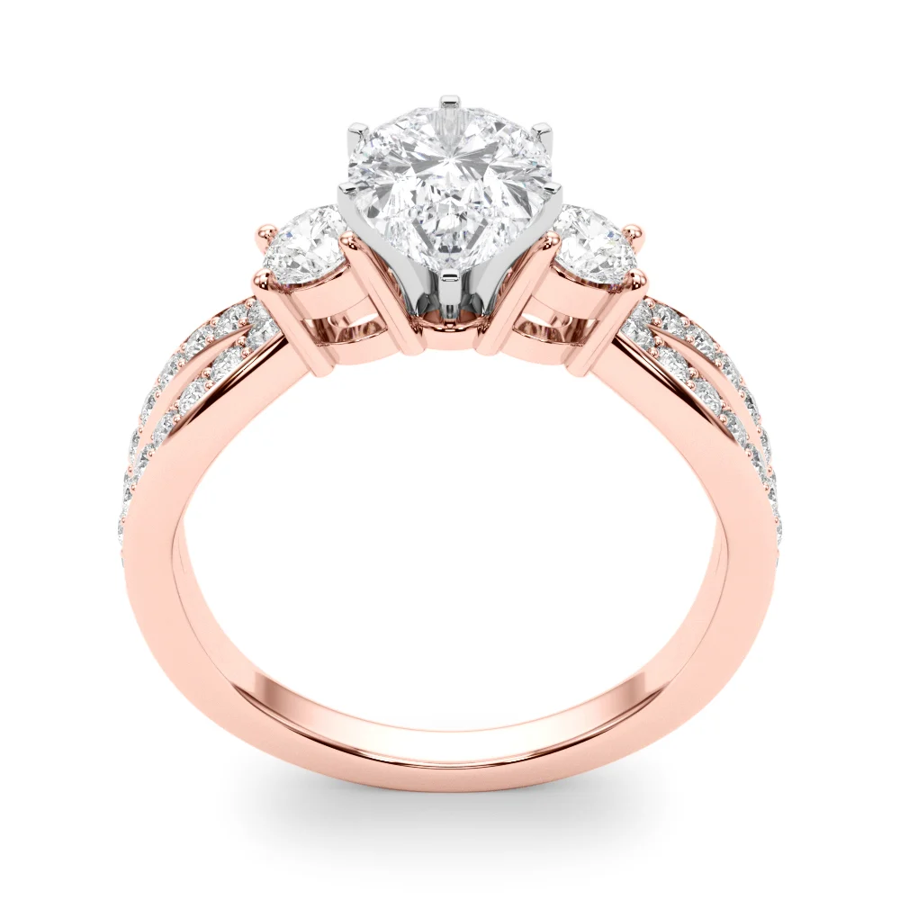 Split Shank Round Diamond Engagement Ring - Image 90
