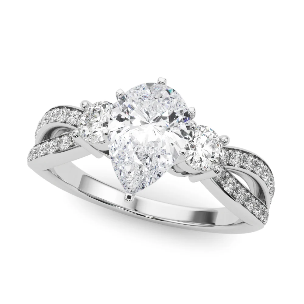 Split Shank Round Diamond Engagement Ring - Image 76