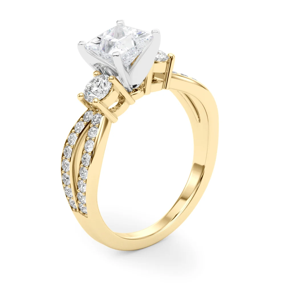 Split Shank Round Diamond Engagement Ring - Image 69
