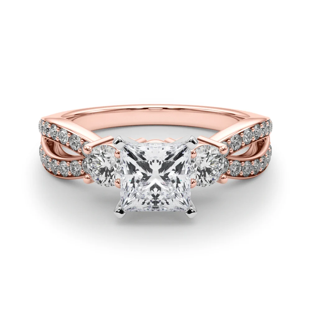 Split Shank Round Diamond Engagement Ring - Image 73