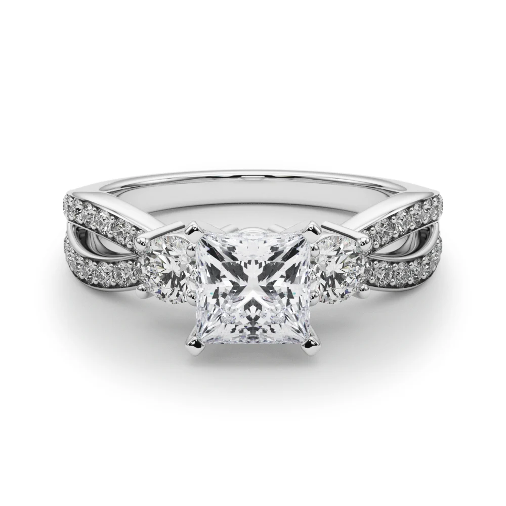 Split Shank Round Diamond Engagement Ring - Image 63