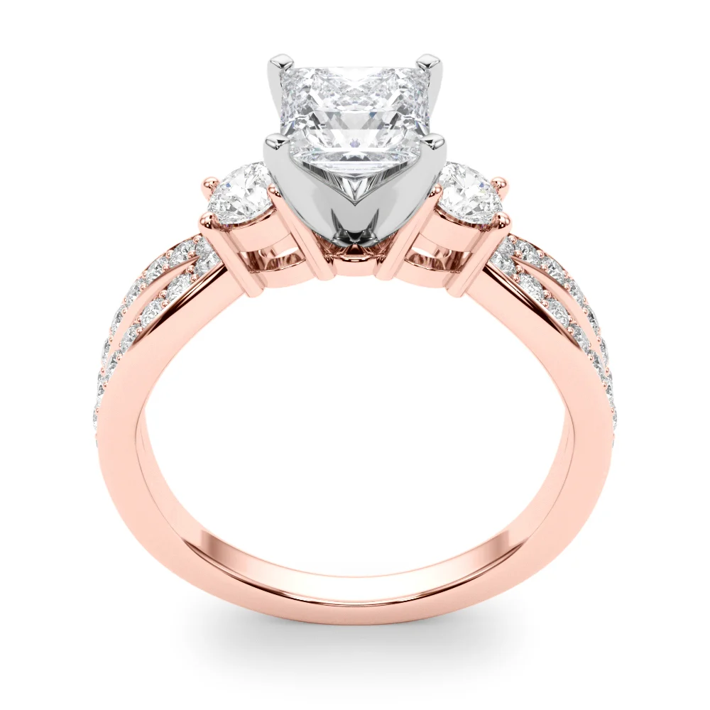 Split Shank Round Diamond Engagement Ring - Image 75