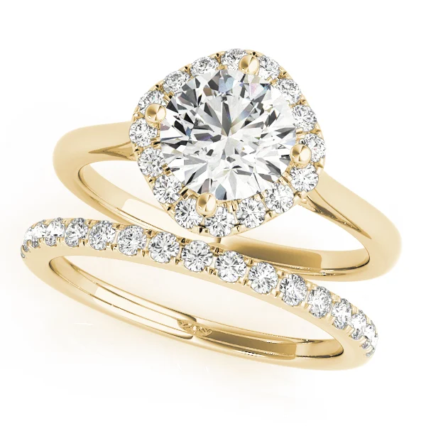 Solitaire Halo Cushion Shape Engagement Ring - Image 6