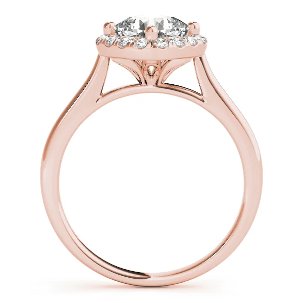 Solitaire Halo Cushion Shape Engagement Ring - Image 8