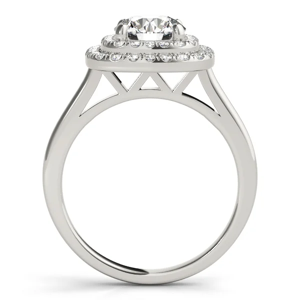 Round Double Halo Engagement Ring - Image 2