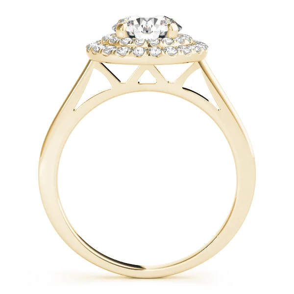 Round Double Halo Engagement Ring - Image 5