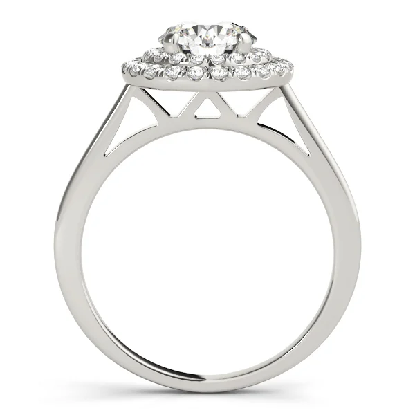 Round Double Halo Engagement Ring - Image 2
