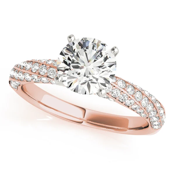 Twisting Pavé Engagement Ring - Image 7