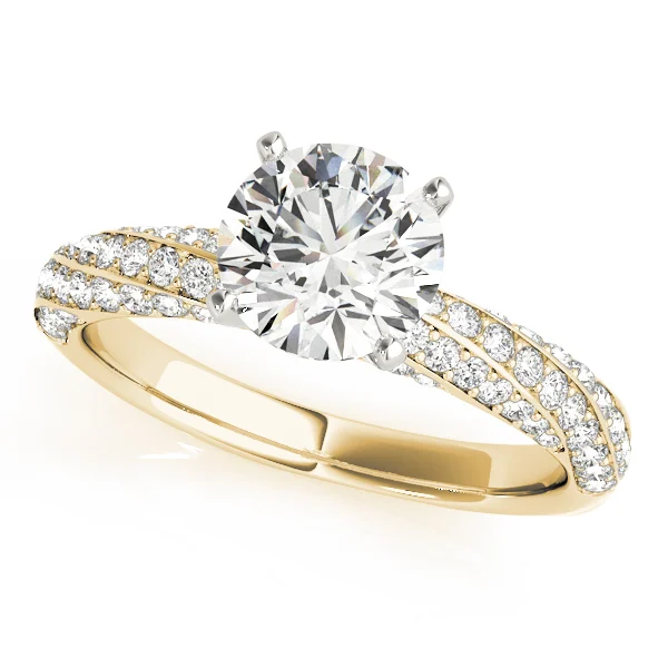 Twisting Pavé Engagement Ring - Image 4