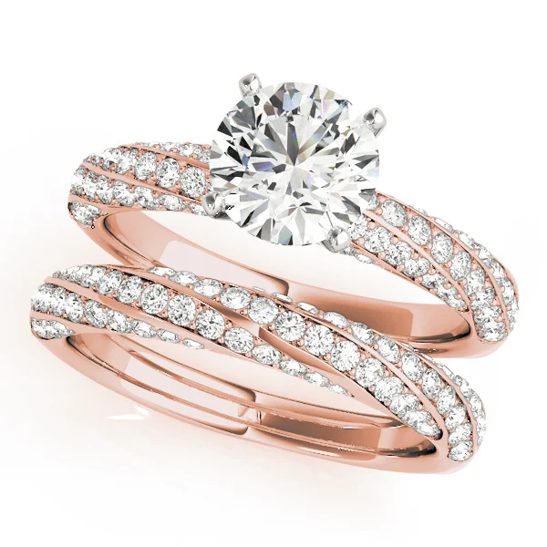 Twisting Pavé Engagement Ring - Image 9