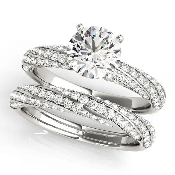 Twisting Pavé Engagement Ring - Image 3