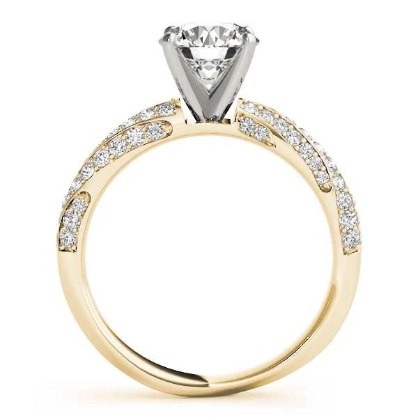 Twisting Pavé Engagement Ring - Image 5