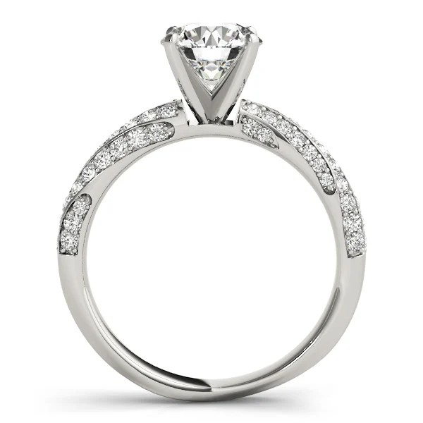 Twisting Pavé Engagement Ring - Image 2