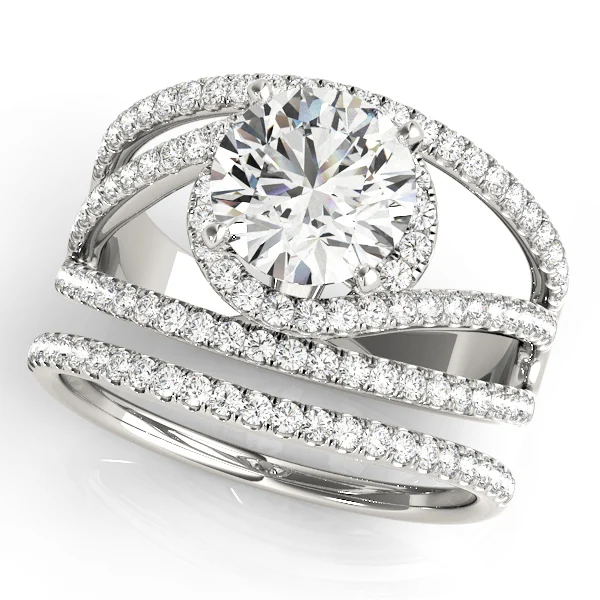 Bypass Multirow Engagement Ring - Image 3