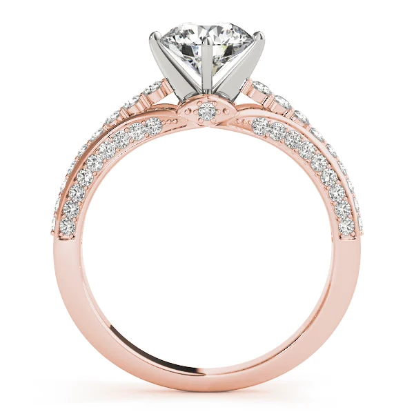 Multirow Pavé Engagement Ring - Image 8