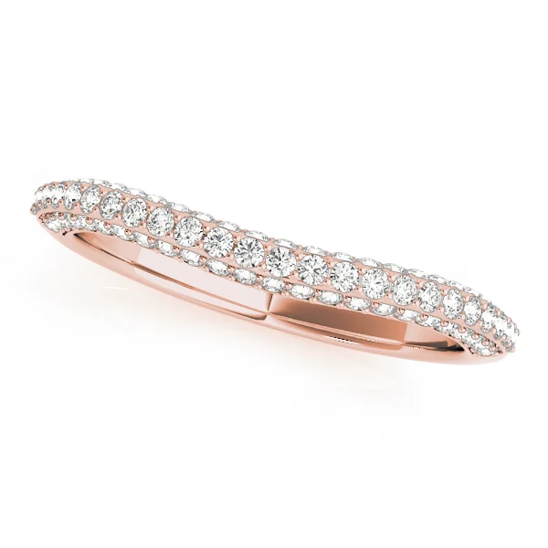 Multirow Pavé Wedding Rings - Image 5