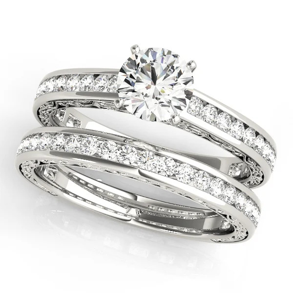Vintage Inspired Channel Set Engagement Ring - Image 3