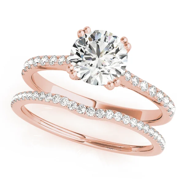 Double Prong Hidden Halo Engagement Ring - Image 13