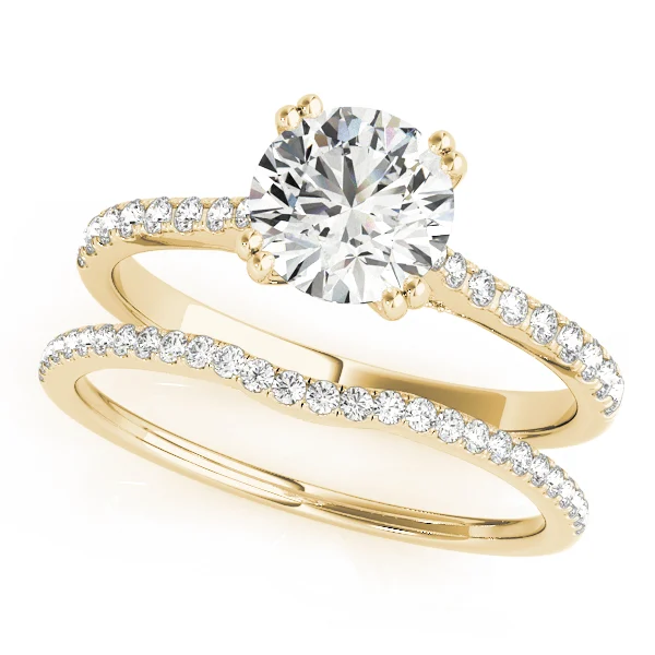 Double Prong Hidden Halo Engagement Ring - Image 8