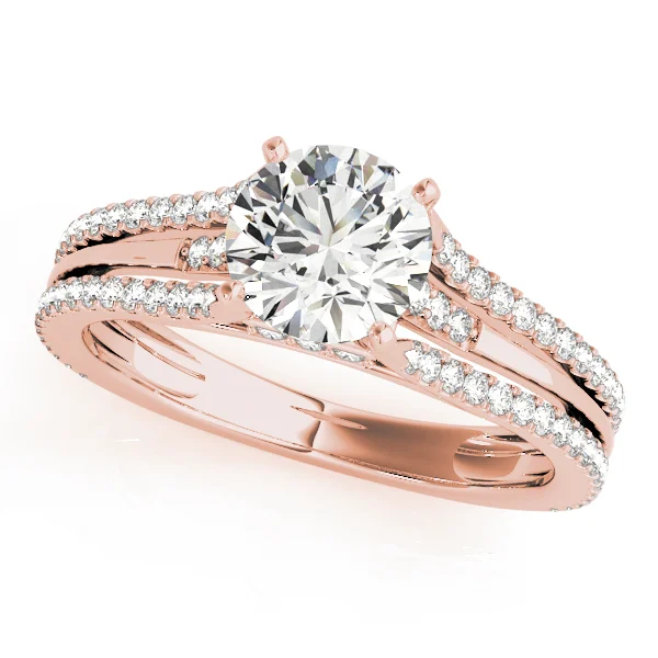 Multirow Hidden Halo Engagement Rings - Image 7