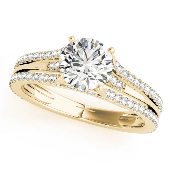 Multirow Hidden Halo Engagement Rings - Image 4