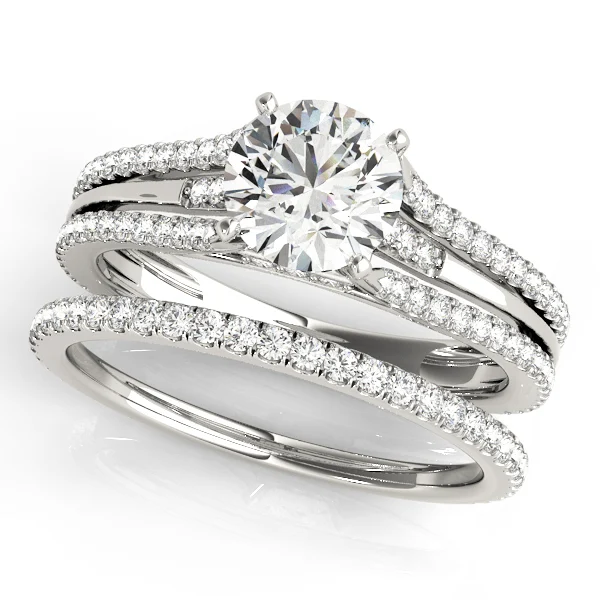 Multirow Hidden Halo Engagement Rings - Image 3