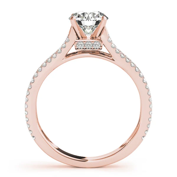 Multirow Hidden Halo Engagement Rings - Image 8