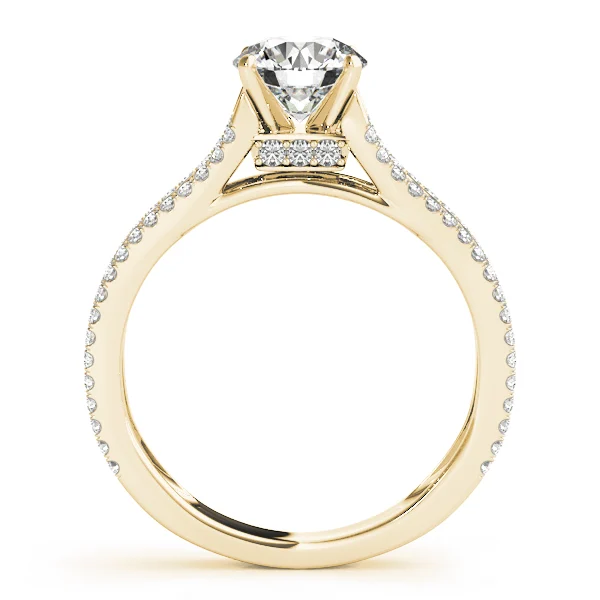 Multirow Hidden Halo Engagement Rings - Image 5