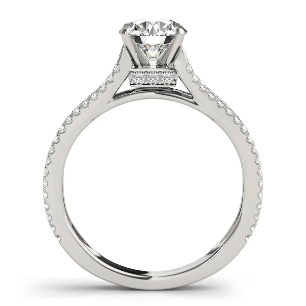 Multirow Hidden Halo Engagement Rings - Image 2