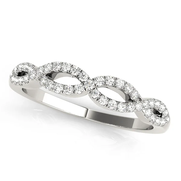 Double Row Infinity Wedding Rings
