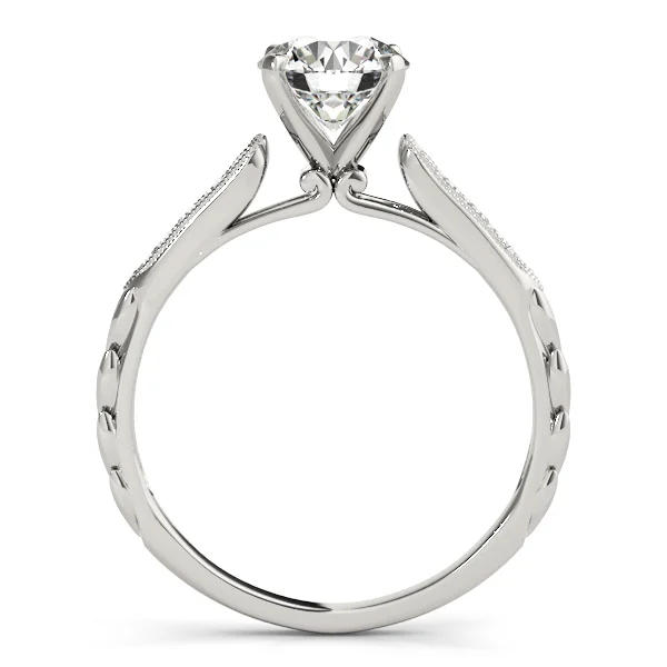 Vintage Inspired Single Row Engagement Ring - Image 2