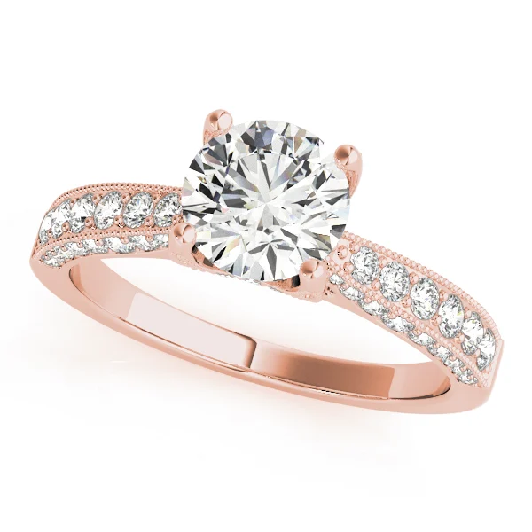 Vintage Inspired Milgrain Engagement Ring - Image 9