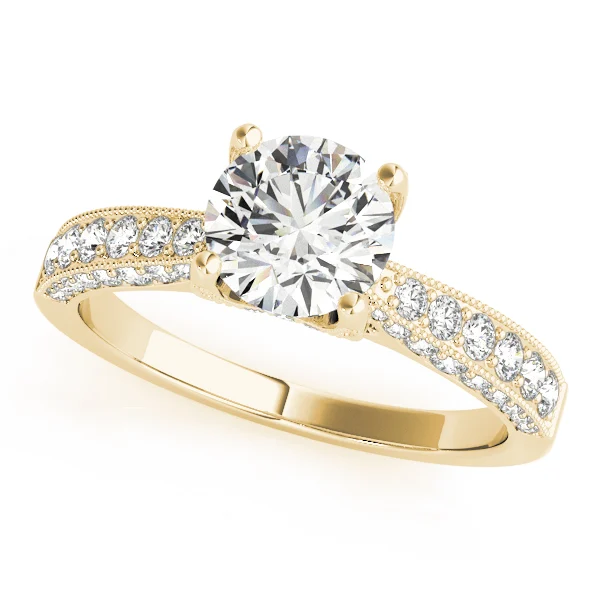 Vintage Inspired Milgrain Engagement Ring - Image 5