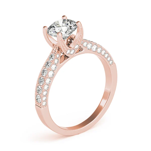 Vintage Inspired Milgrain Engagement Ring - Image 12
