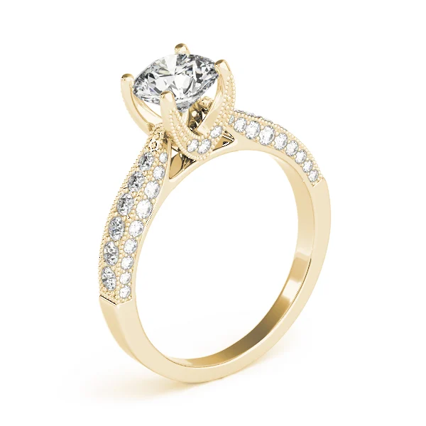 Vintage Inspired Milgrain Engagement Ring - Image 8