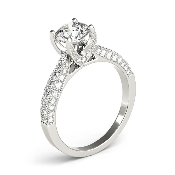Vintage Inspired Milgrain Engagement Ring - Image 4