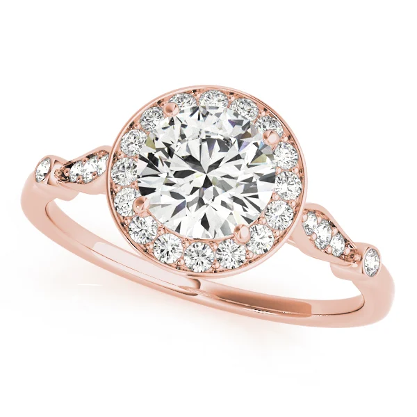 Solitaire Halo Engagement Rings - Image 7