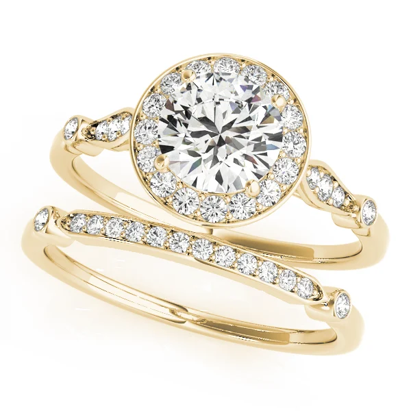 Solitaire Halo Engagement Rings - Image 6