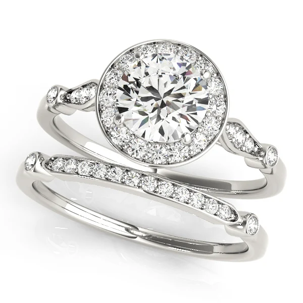 Solitaire Halo Engagement Rings - Image 3
