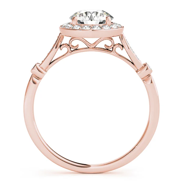 Solitaire Halo Engagement Rings - Image 8