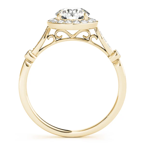 Solitaire Halo Engagement Rings - Image 5