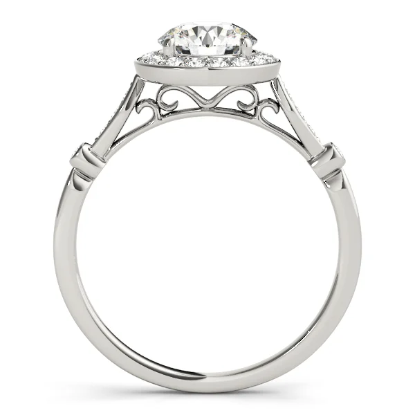Solitaire Halo Engagement Rings - Image 2