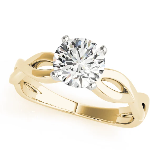 Twisted Shank Solitaire Engagement Ring - Image 4