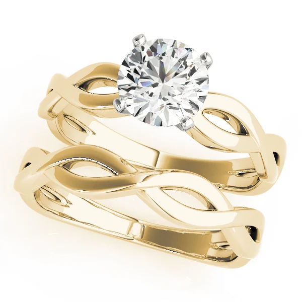 Twisted Shank Solitaire Engagement Ring - Image 6